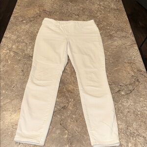 Good American Women's Straight Leg Cream Jeans